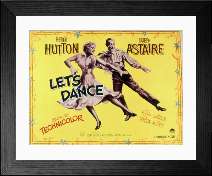 Framed Print : LET'S DANCE, Betty Hutton, Fred Astaire, 1950