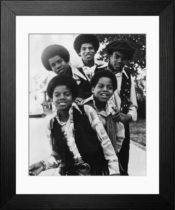 Framed Print : The Jackson Five: Michael, Marlon, Jermaine, Tito, Jackie, ca. 1970s.Courtesy: CSU Archives / Everett Collection