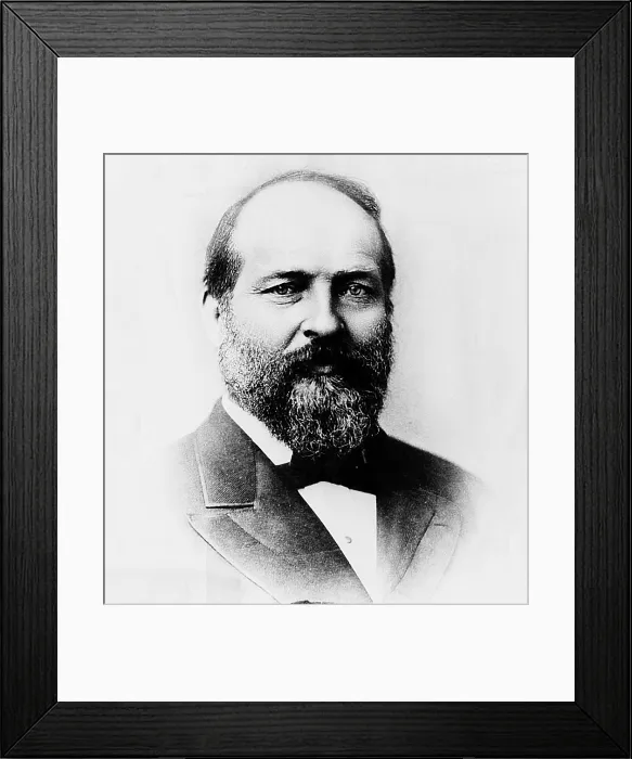 Framed Print : U.S.President James A. Garfield. (1831-1881). Courtesy: CSU Archives / Everett Collection Framed Print : U.S.President James A. Garfield. (1831-1881). Courtesy: CSU Archives / Everett Collection