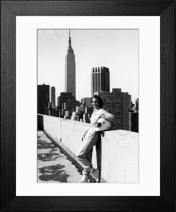 Framed Print : Racecar driver Janet Guthrie, the first woman to be nominated as an entrant to the Indy 500, relaxes on a New York rooftop. March 1976. Courtesy: CSU Archives / Everett Collection Framed Print : Racecar driver Janet Guthrie, the first woman to be nominated as an entrant to the Indy 500, relaxes on a New York rooftop. March 1976. Courtesy: CSU Archives / Everett Collection