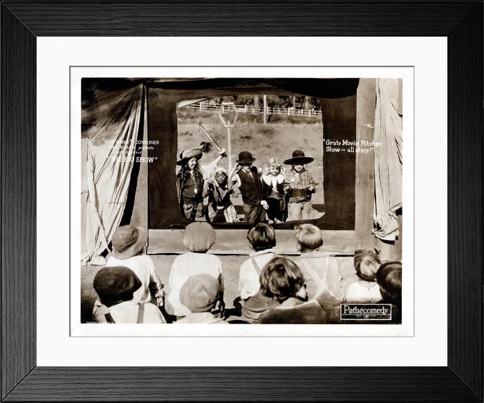 Framed Print : THE BIG SHOW, US lobbycard, Our Gang, 1923 Framed Print : THE BIG SHOW, US lobbycard, Our Gang, 1923
