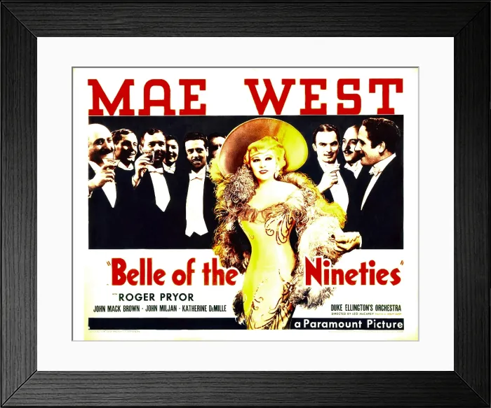 Framed Print : BELLE OF THE NINETIES, Mae West, Roger Pryor, 1934