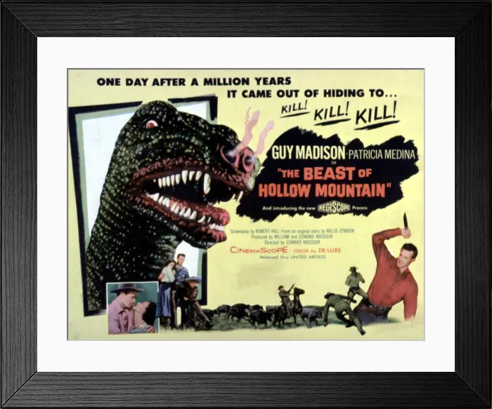Framed Print : THE BEAST OF HOLLOW MOUNTAIN, 1956