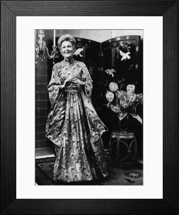 Framed Print : First Lady Pat Nixon modeling an evening gown for the cover of Ladies Home Journal, January 1972.. Courtesy: CSU Archives / Everett Collection Framed Print : First Lady Pat Nixon modeling an evening gown for the cover of Ladies Home Journal, January 1972.. Courtesy: CSU Archives / Everett Collection