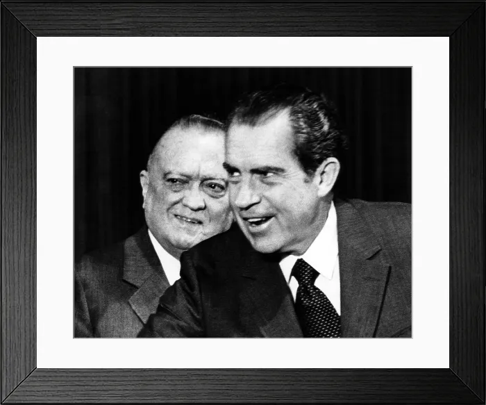 Framed Print : J. Edgar Hoover with President Richard M. Nixon, June 30, 1971. Courtesy CSU Archives / Everett Collection Framed Print : J. Edgar Hoover with President Richard M. Nixon, June 30, 1971. Courtesy CSU Archives / Everett Collection