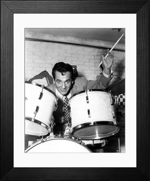 Framed Print : THE GLENN MILLER STORY, Gene Krupa, 1954 Framed Print : THE GLENN MILLER STORY, Gene Krupa, 1954