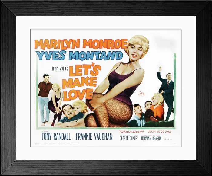 Framed Print : LET'S MAKE LOVE, Frankie Vaughan, Marilyn Monroe, Yves Montand, 1960, TM & Copyright (c) 20th Century Fox Film Corp. All rights reserved
