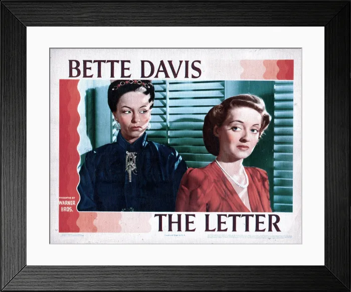 Framed Print : THE LETTER, from left, Gale Sondergaard, Bette Davis, 1940 Framed Print : THE LETTER, from left, Gale Sondergaard, Bette Davis, 1940