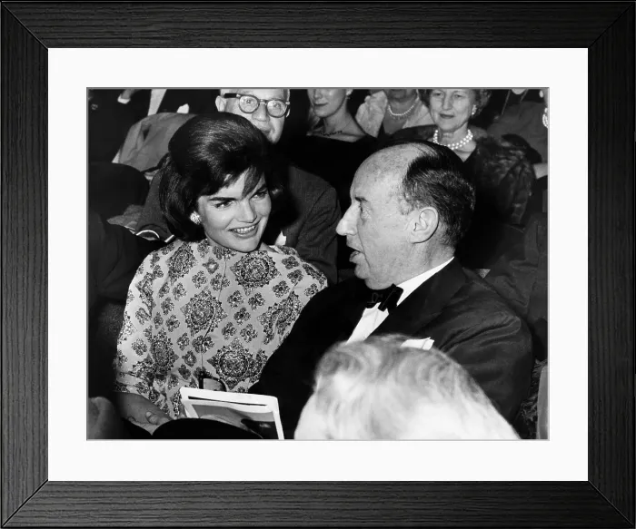 Framed Print : Jacqueline Kennedy, at the New York City Ballet, escorted by Adlai E. Stevenson. March 21, 1961. Courtesy: CSU Archives / Everett Collection Framed Print : Jacqueline Kennedy, at the New York City Ballet, escorted by Adlai E. Stevenson. March 21, 1961. Courtesy: CSU Archives / Everett Collection