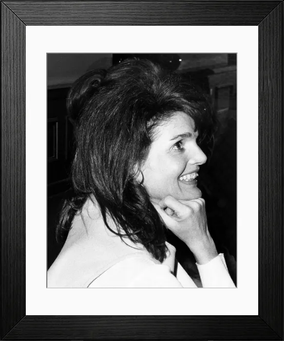 Framed Print : Jacqueline Onassis watching the lighting of the Rockefeller Center Christmas Tree, New York, December 11, 1969.. Courtesy: CSU Archives  /  Everett Collection