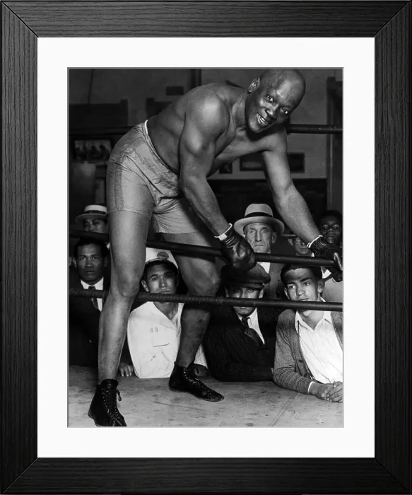 Framed Print : Boxer Jack Johnson, ca. 1910s. Courtesy: CSU Archives / Everett Collection Framed Print : Boxer Jack Johnson, ca. 1910s. Courtesy: CSU Archives / Everett Collection