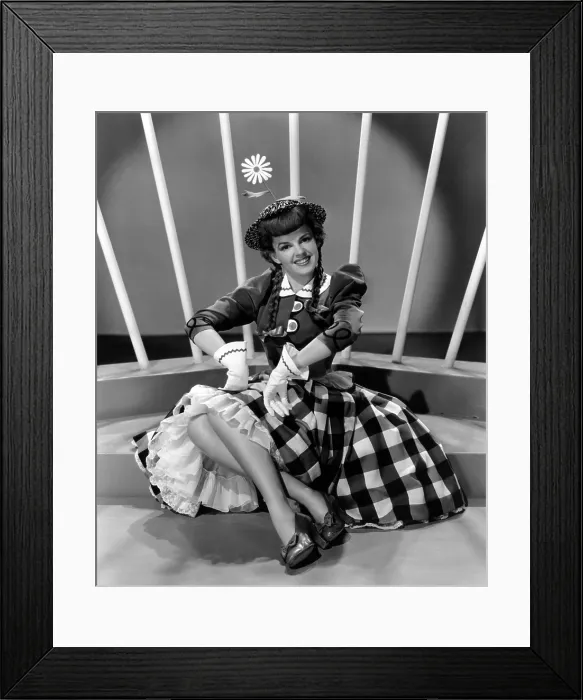 Framed Print : Judy Garland in costume for production number in FOR ME AND MY GAL, 1942
