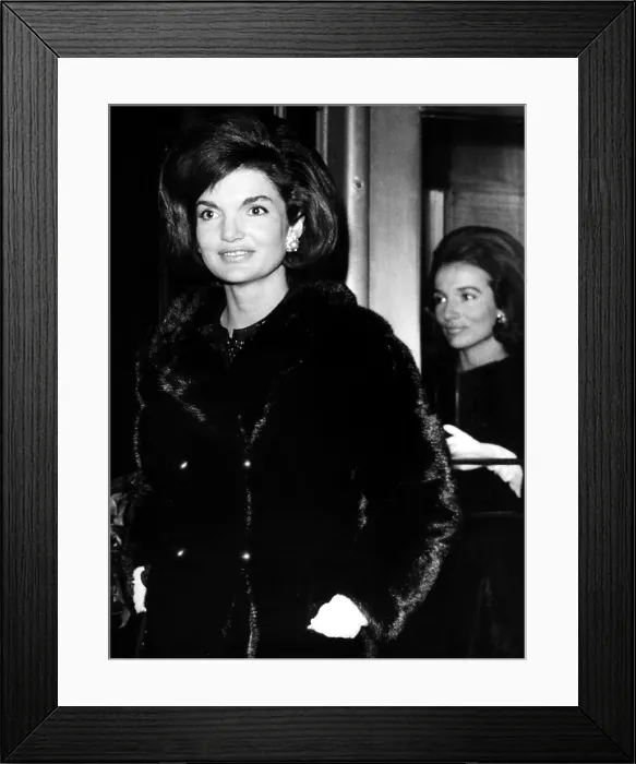 Framed Print : Jacqueline Kennedy and her sister Lee Radziwill in NY, 2 / 63