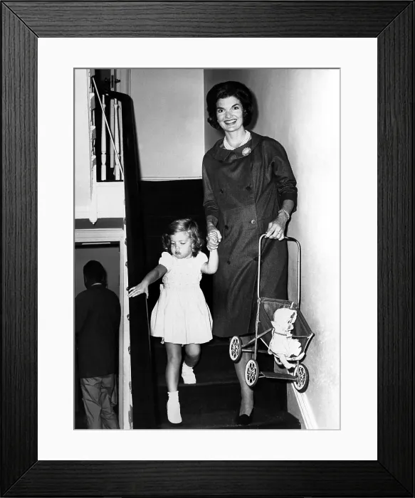 Framed Print : Jacqueline Kennedy and daughter Caroline (age 3), September 23, 1960.. Courtesy: CSU Archives / Everett Collection Framed Print : Jacqueline Kennedy and daughter Caroline (age 3), September 23, 1960.. Courtesy: CSU Archives / Everett Collection