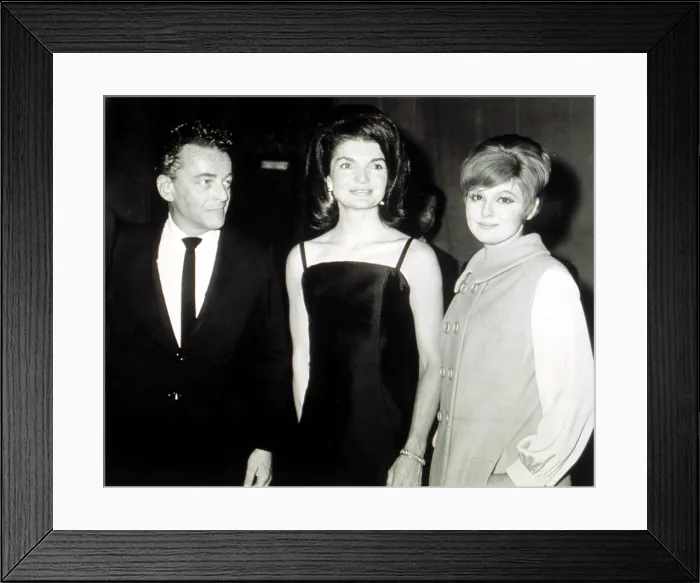 Framed Print : Alan Jay Lerner, Jacqueline Kennedy & Barbara Harris, 12 / 8 / 65 backstage ON A CLEAR DAY YOU CAN SEE FOREVER.. Courtesy: CSU Archives / Everett Collection Framed Print : Alan Jay Lerner, Jacqueline Kennedy & Barbara Harris, 12 / 8 / 65 backstage ON A CLEAR DAY YOU CAN SEE FOREVER.. Courtesy: CSU Archives / Everett Collection