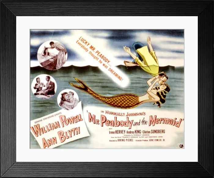 : MR. PEABODY AND THE MERMAID, William Powell, Ann Blyth, 1948 : MR. PEABODY AND THE MERMAID, William Powell, Ann Blyth, 1948