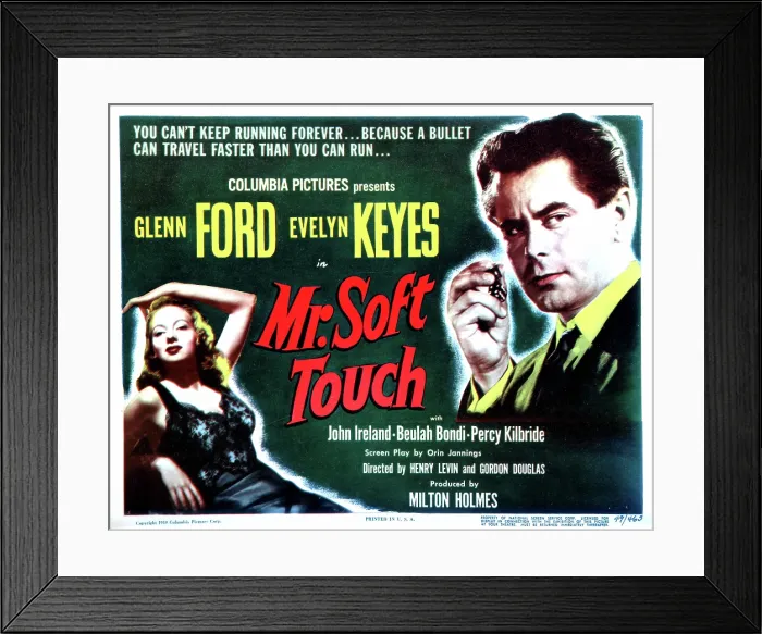 Framed Print : MR. SOFT TOUCH, Evelyn Keyes, Glenn Ford, 1949