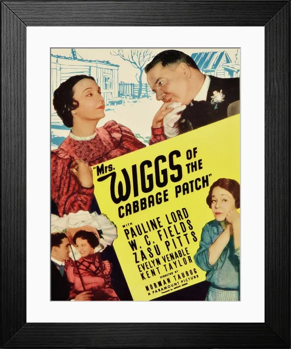 Framed Print : MRS. WIGGS OF THE CABBAGE PATCH, (top), ZaSu Pitts, W.C. Fields, (bottom), Kent Taylor, Evelyn Venable, Pauline Lord, 1934 Framed Print : MRS. WIGGS OF THE CABBAGE PATCH, (top), ZaSu Pitts, W.C. Fields, (bottom), Kent Taylor, Evelyn Venable, Pauline Lord, 1934
