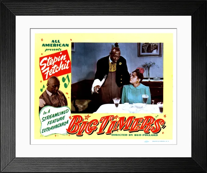 Framed Print : BIG TIMERS, from left, Stepin Fetchit, Francine Everett, 1945 Framed Print : BIG TIMERS, from left, Stepin Fetchit, Francine Everett, 1945