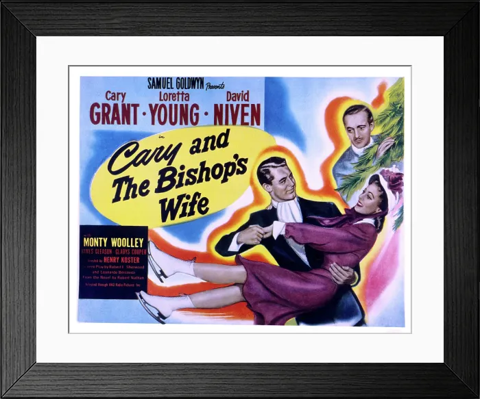 Framed Print : THE BISHOP'S WIFE Cary Grant, Loretta Young, David Niven, 1947
