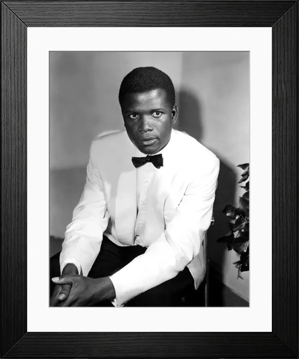 Framed Print : SIDNEY POITIER, on the set for the film Mark of the Hawk, 1957 Framed Print : SIDNEY POITIER, on the set for the film Mark of the Hawk, 1957