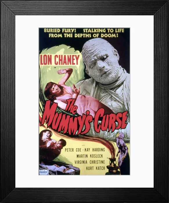 Framed Print : THE MUMMY'S CURSE, Virginia Christine, Lon Chaney, Jr. 1944 Framed Print : THE MUMMY'S CURSE, Virginia Christine, Lon Chaney, Jr. 1944