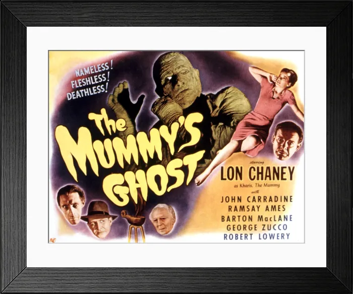 Framed Print : THE MUMMY'S GHOST, Lon Chaney Jr. 1944