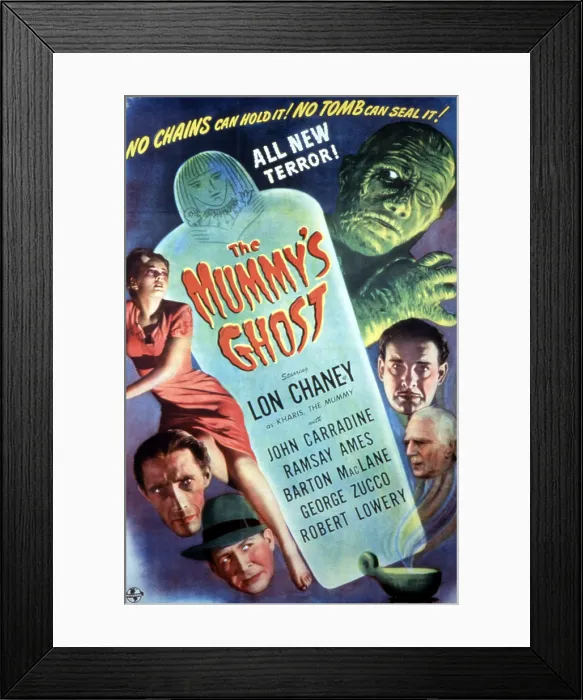 Framed Print : THE MUMMY'S GHOST, Lon Chaney Jr. 1944