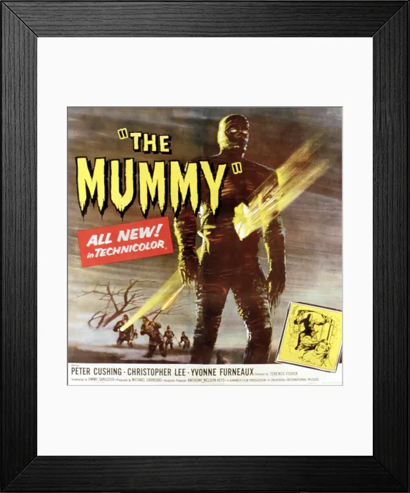 Framed Print : THE MUMMY, Christopher Lee, 1959