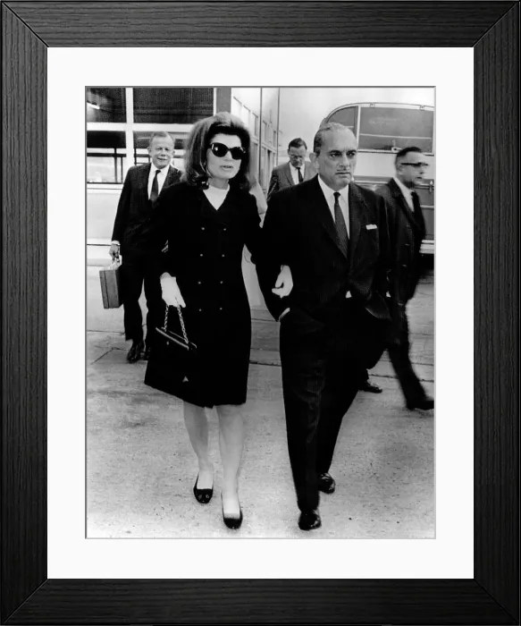 Framed Print : Jacqueline Kennedy and her brother in law, Prince Stanislaus Radziwell in London, England, June 2, 1967.. Courtesy: CSU Archives / Everett Collection Framed Print : Jacqueline Kennedy and her brother in law, Prince Stanislaus Radziwell in London, England, June 2, 1967.. Courtesy: CSU Archives / Everett Collection