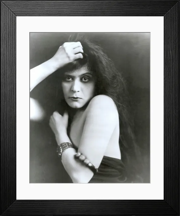 Framed Print : Theda Bara in SIN, 1915