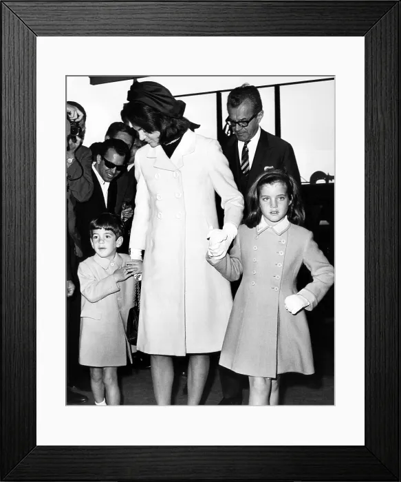Framed Print : John F. Kennedy Jr. Jacqueline Kennedy, and Caroline Kennedy in the John F. Kennedy International Airport, New York, May 12, 1965.. Courtesy: CSU Archives / Everett Collection Framed Print : John F. Kennedy Jr. Jacqueline Kennedy, and Caroline Kennedy in the John F. Kennedy International Airport, New York, May 12, 1965.. Courtesy: CSU Archives / Everett Collection