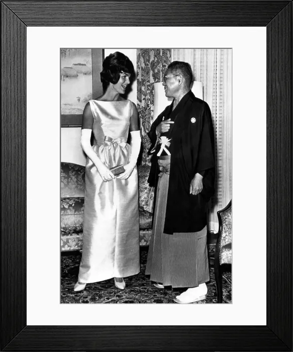 Framed Print : Jacqueline Kennedy, and Japanese Prime Minister Hayato Ikeda, at the Japanese Embassy. June 22, 1961. Courtesy: CSU Archives / Everett Collection Framed Print : Jacqueline Kennedy, and Japanese Prime Minister Hayato Ikeda, at the Japanese Embassy. June 22, 1961. Courtesy: CSU Archives / Everett Collection