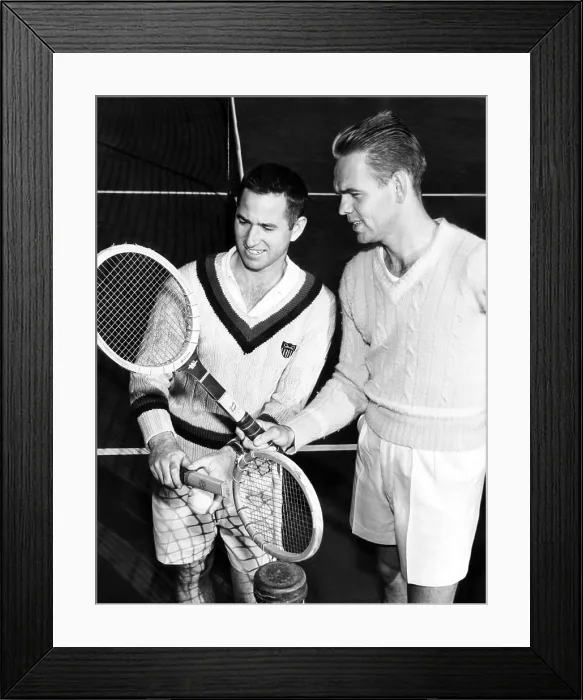 Framed Print : Tennis players Bobby Riggs, Jack Kramer, c. 1950s.. Courtesy: CSU Archives  /  Everett Collection