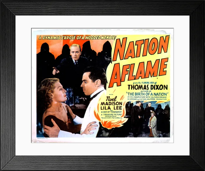 Framed Print : NATION AFLAME, Douglas Walton, (top left), Lila Lee, (bottom left), Noel Madison, (bottom, second left), 1937 Framed Print : NATION AFLAME, Douglas Walton, (top left), Lila Lee, (bottom left), Noel Madison, (bottom, second left), 1937