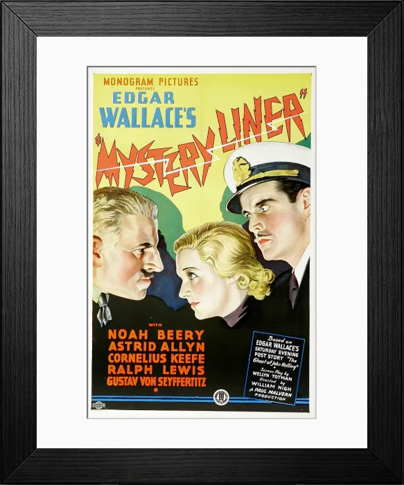 Framed Print : MYSTERY LINER, Gustav von Seiffertitz, Astrid Allwyn, Cornelius Keefe, 1934