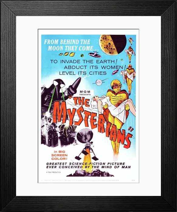 Framed Print : THE MYSTERIANS, US poster art, 1959 Framed Print : THE MYSTERIANS, US poster art, 1959