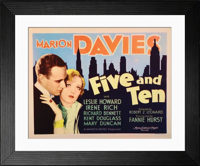Framed Print : FIVE AND TEN, US lobbycard, from left: Leslie Howard, Marion Davies, 1931 Framed Print : FIVE AND TEN, US lobbycard, from left: Leslie Howard, Marion Davies, 1931
