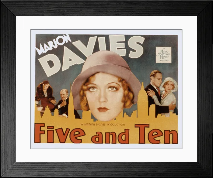 Framed Print : FIVE AND TEN, Marion Davies, Richard Bennett, Leslie Howard, 1931