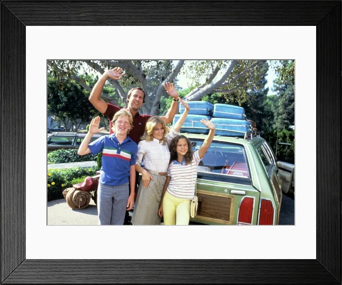 Framed Print : NATIONAL LAMPOON'S VACATION, Anthony Michael Hall, Chevy Chase, Beverly D'Angelo, Dana Barron, 1983