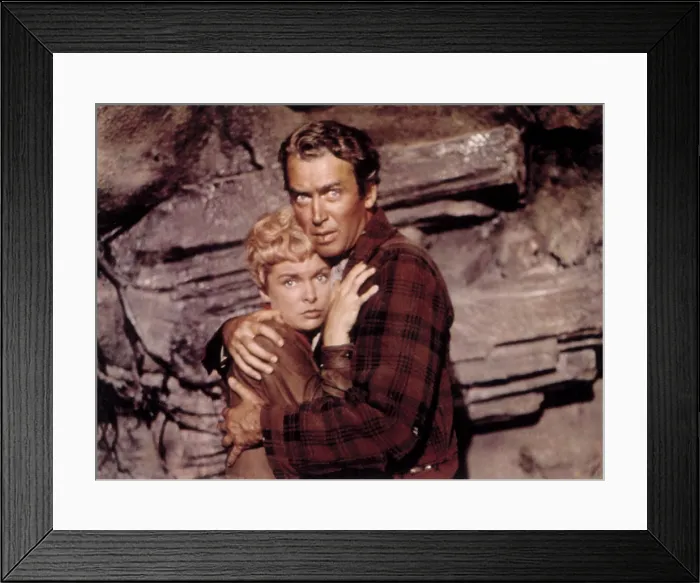 Framed Print : THE NAKED SPUR, Janet Leigh, James Stewart, 1953