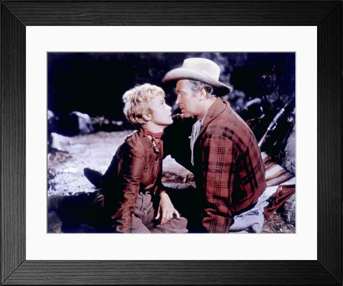 Framed Print : THE NAKED SPUR, Janet Leigh, James Stewart, 1953 Framed Print : THE NAKED SPUR, Janet Leigh, James Stewart, 1953