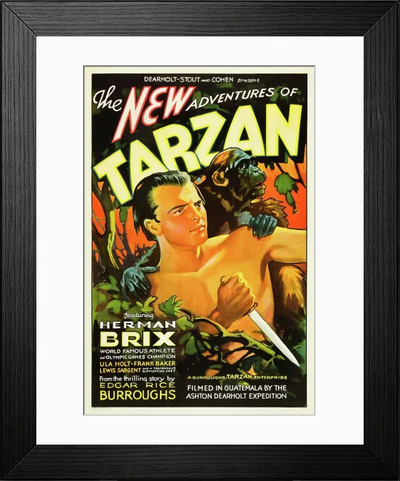 Framed Print : THE NEW ADVENTURES OF TARZAN, Herman Brix [aka Bruce Bennett], 1935