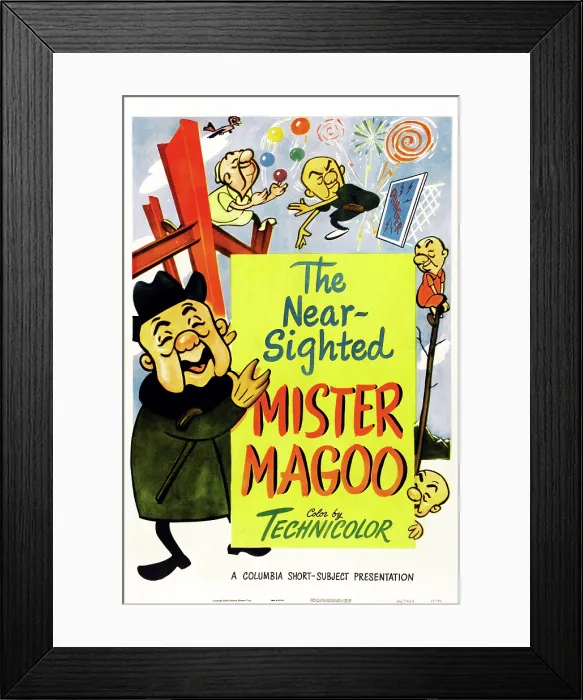 Framed Print : THE NEARSIGHTED MISTER MAGOO, US poster art, Mister Magoo, 1950 Framed Print : THE NEARSIGHTED MISTER MAGOO, US poster art, Mister Magoo, 1950