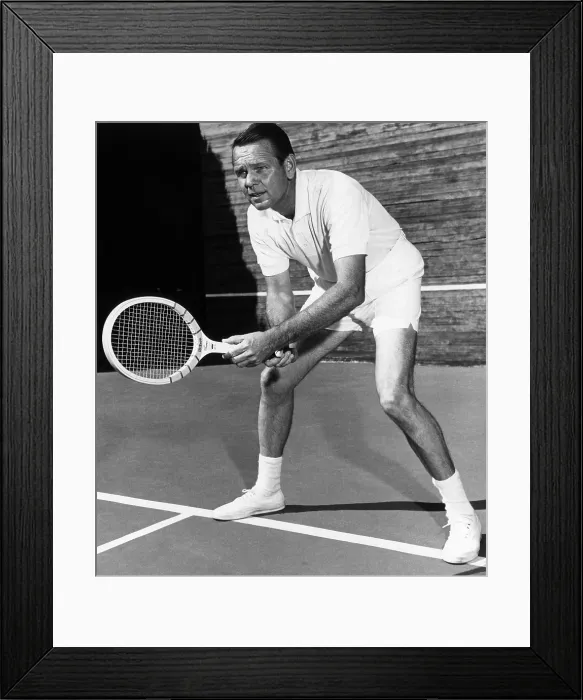 Framed Print : Jack Kramer, champion U.S. tennis player of the 1940s. Portrait circa 1972. Courtesy: CSU Archives / Everett Collection