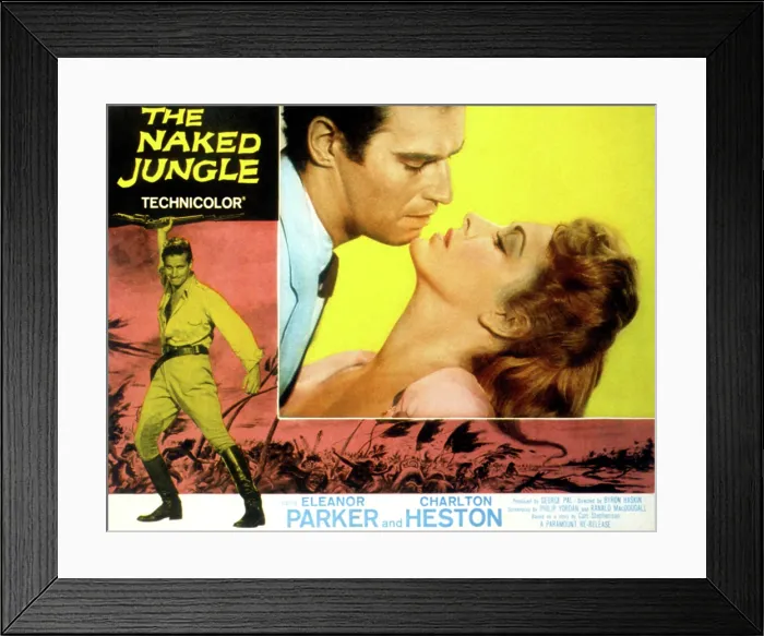 Framed Print : THE NAKED JUNGLE, Charlton Heston, Eleanor Parker, 1954 Framed Print : THE NAKED JUNGLE, Charlton Heston, Eleanor Parker, 1954