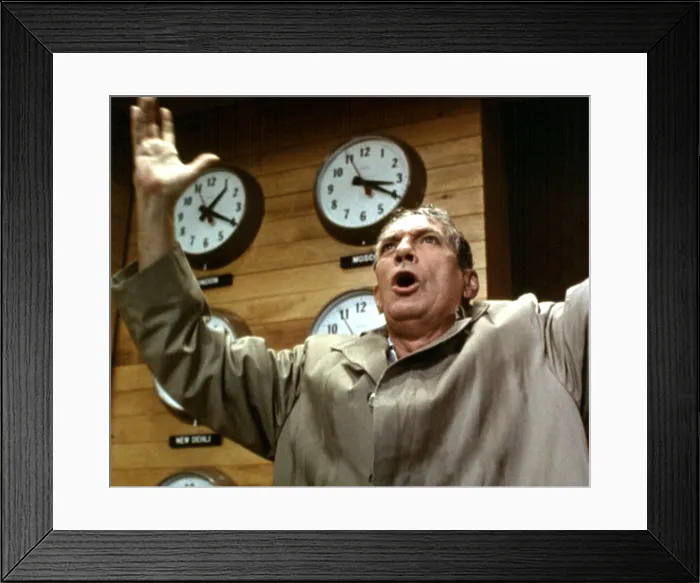 Framed Print : NETWORK, Peter Finch, 1976 Framed Print : NETWORK, Peter Finch, 1976