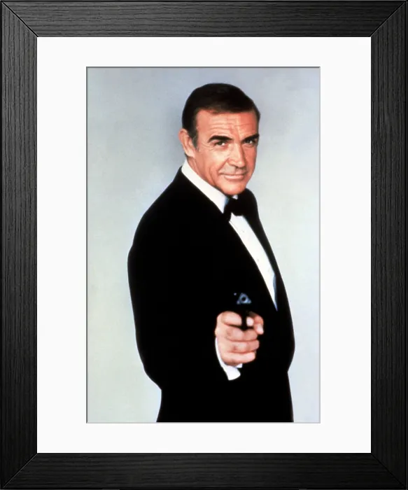 Framed Print : NEVER SAY NEVER AGAIN, Sean Connery, 1983 Framed Print : NEVER SAY NEVER AGAIN, Sean Connery, 1983