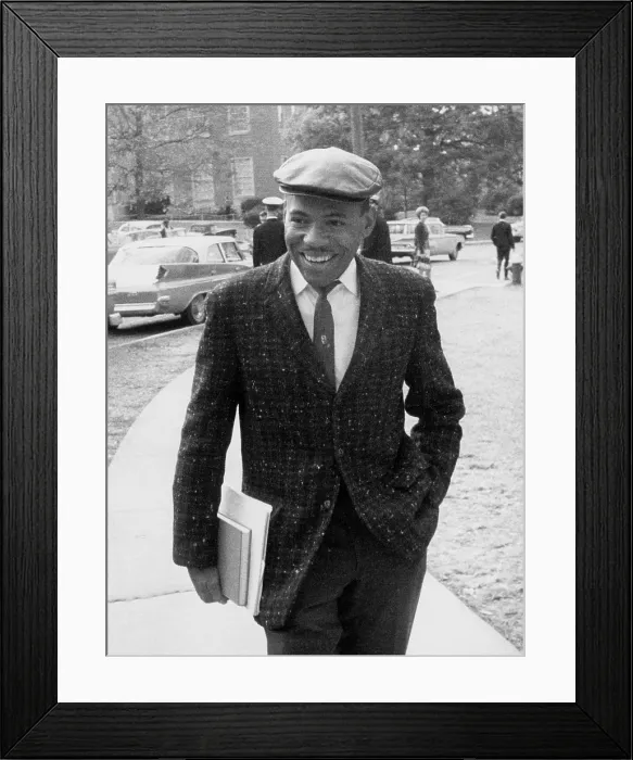 Framed Print : James Meredith, first African American ever enrolled at the University of Mississippi, Oxford, MS, November 03, 1962.. Courtesy: CSU Archives  /  Everett Collection