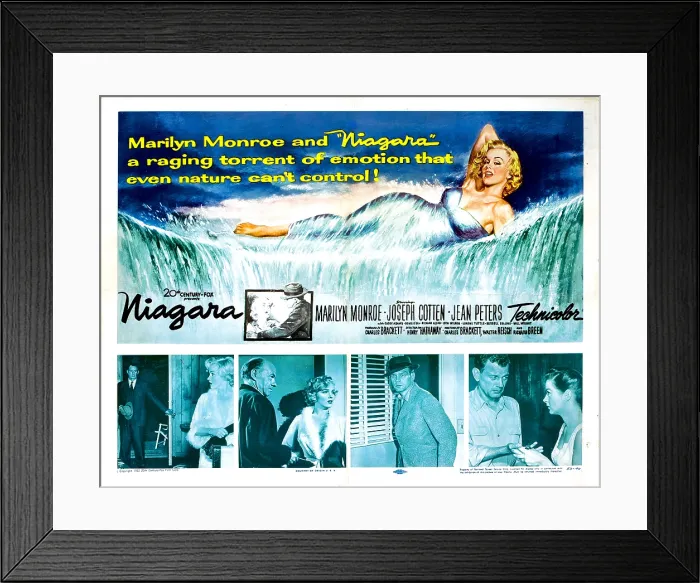 Framed Print : NIAGARA, Marilyn Monroe, 1953, TM & Copyright 20th Century Fox Film Corp. All rights reserved Framed Print : NIAGARA, Marilyn Monroe, 1953, TM & Copyright 20th Century Fox Film Corp. All rights reserved